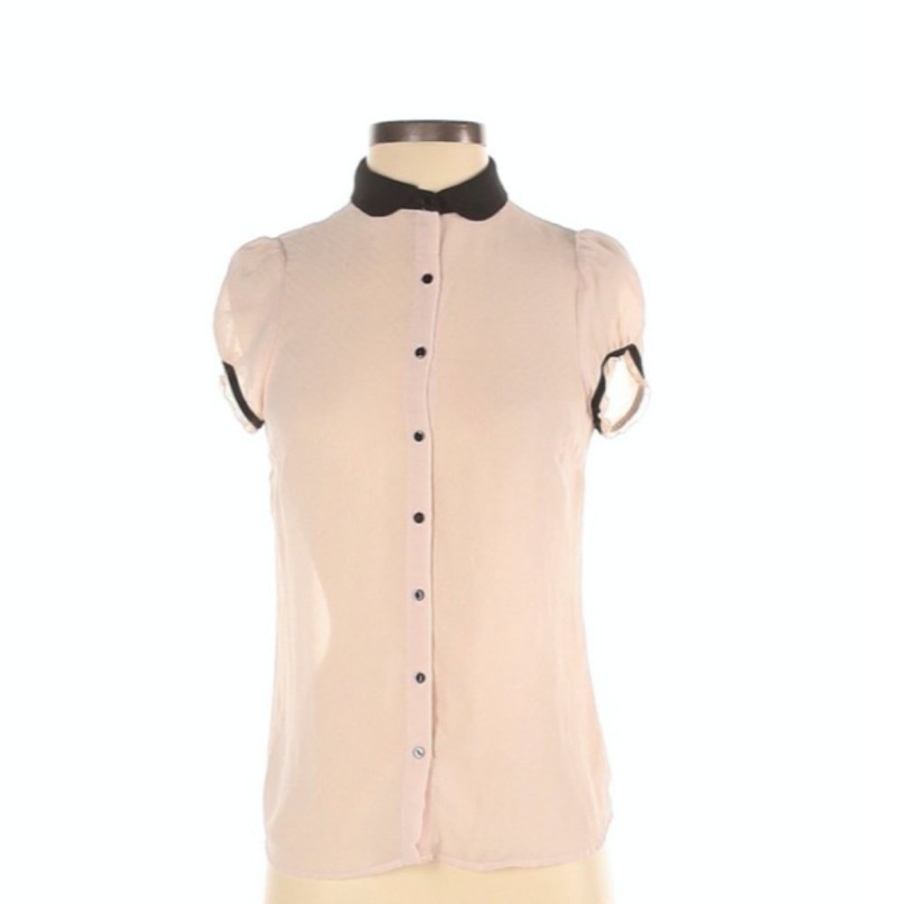 ZARA SHORT SLEEVE BLOUSE